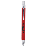 Red Laserable Leatherette Pen