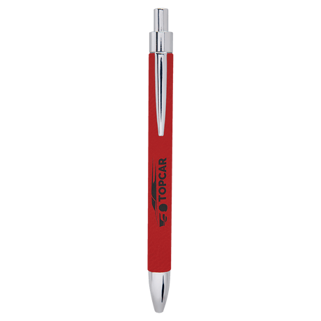 Red Laserable Leatherette Pen