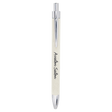White Laserable Leatherette Pen
