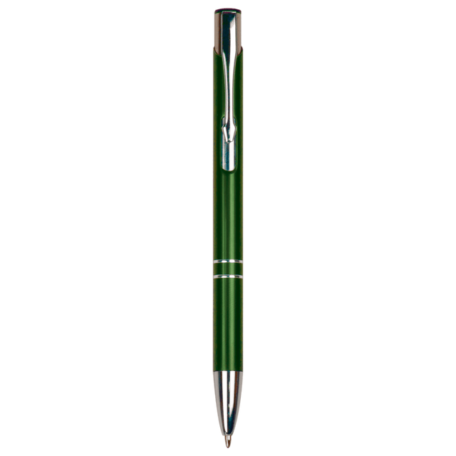 Green with Silver Trim Laserable Pen