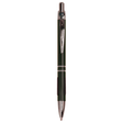 Black with Silver Trim Laserable Pen with Gripper