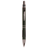 Black with Silver Trim Laserable Pen with Gripper