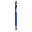 Blue with Silver Trim Laserable Pen with Gripper