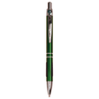 Green with Silver Trim Laserable Pen with Gripper