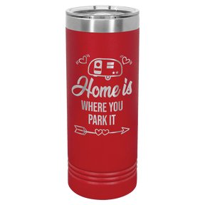 Polar Camel 22 oz. Red Skinny Tumbler with Slider Lid