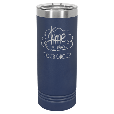 Polar Camel 22 oz. Navy Blue Skinny Tumbler with Slider Lid