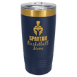 Polar Camel 20 oz. Navy Blue/Bright Gold ION-Plated Ringneck Tumbler with Slider Lid