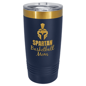 Polar Camel 20 oz. Navy Blue/Bright Gold ION-Plated Ringneck Tumbler with Slider Lid