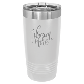 Polar Camel 20 oz. White Ringneck Tumbler with Slider Lid