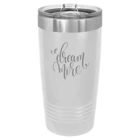 Polar Camel 20 oz. White Ringneck Tumbler with Slider Lid