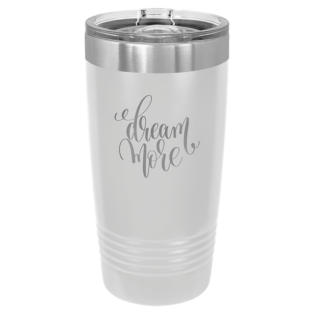 Polar Camel 20 oz. White Ringneck Tumbler with Slider Lid