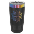 Polar Camel 20 oz. Black/Prism Ringneck Tumbler