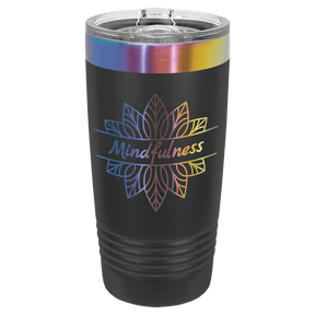 Polar Camel 20 oz. Black/Prism Ringneck Tumbler