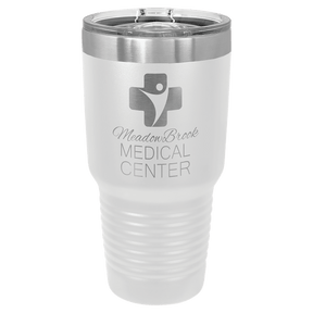 Polar Camel 30 oz. White Ringneck Tumbler with Slider Lid