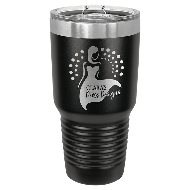Polar Camel 30 oz. Black Ringneck Tumbler with Slider Lid