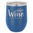 Polar Camel 12 oz. Royal Blue Vacuum Insulated Stemless Wine Tumbler with Lid