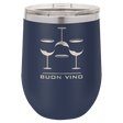 Polar Camel 12 oz. Navy Blue Vacuum Insulated Stemless Wine Tumbler with Lid