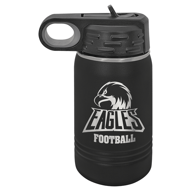 Polar Camel 12 oz. Black Water Bottle