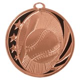 Bright Bronze 2" Baseball/Softball Laserable MidNite Star Medal