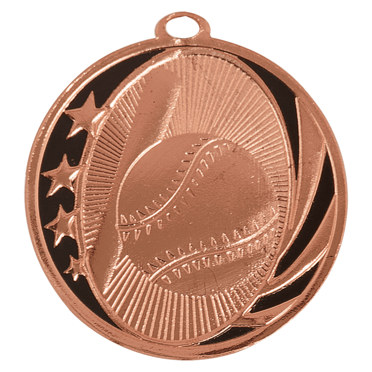 2" Baseball/Softball Laserable MidNite Star Medal