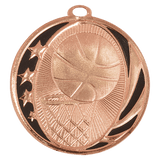 2" Basketball Laserable MidNite Star Medal