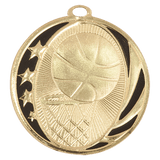 2" Basketball Laserable MidNite Star Medal