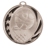 2" Basketball Laserable MidNite Star Medal