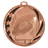 2" Football Laserable MidNite Star Medal
