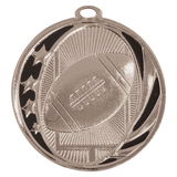 2" Football Laserable MidNite Star Medal