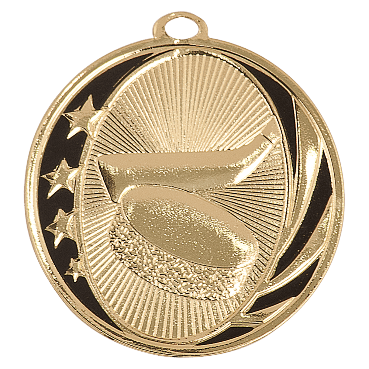 2" Hockey Laserable MidNite Star Medal