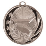 Bright Silver 2" Hockey Laserable MidNite Star Medal