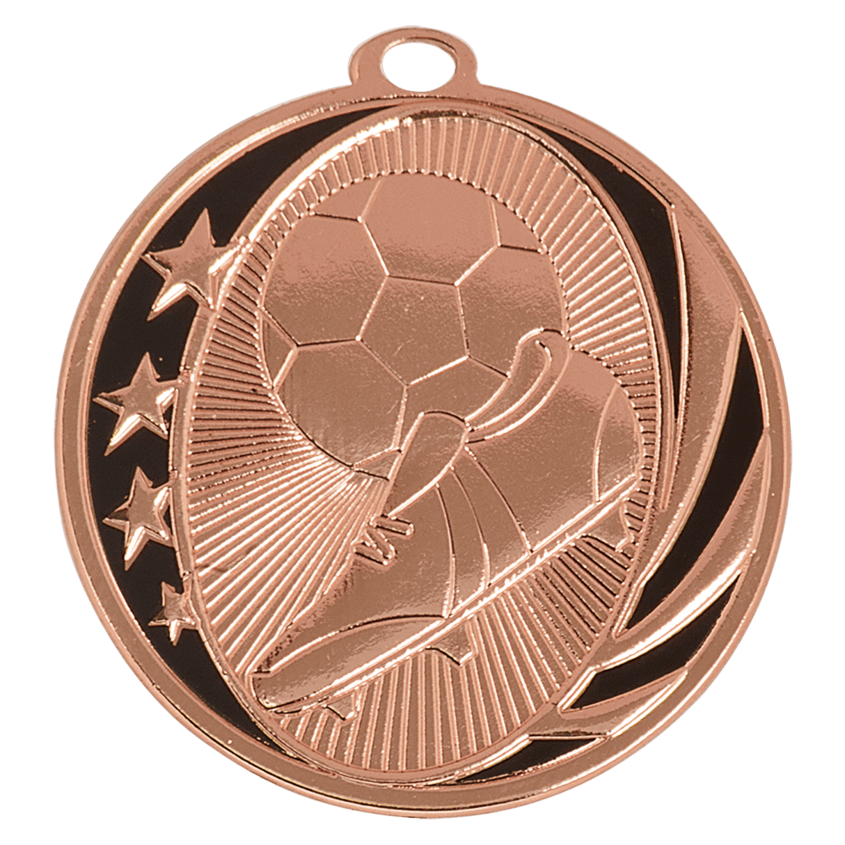 2" Soccer Laserable MidNite Star Medal