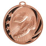 Bright Bronze 2" Track Laserable MidNite Star Medal