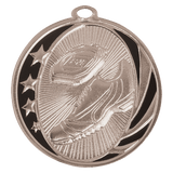 Bright Silver 2" Track Laserable MidNite Star Medal