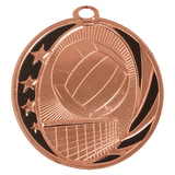 Bright Bronze 2" Volleyball Laserable MidNite Star Medal