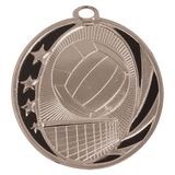 2" Volleyball Laserable MidNite Star Medal