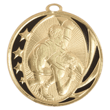 Bright Gold 2" Wrestling Laserable MidNite Star Medal