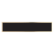 9 1/2" x 1 3/4" Black/Gold Brass Plate for 10 1/2" Desk Wedges