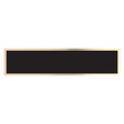 7 1/2" x 1 3/4" Black/Gold Brass Plate for 8 1/2" Desk Wedges