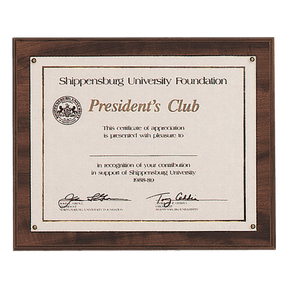 10 1/2" x 13"  Holds 8 1/2" x 11" American Walnut Finish Photo/Certificate Holder