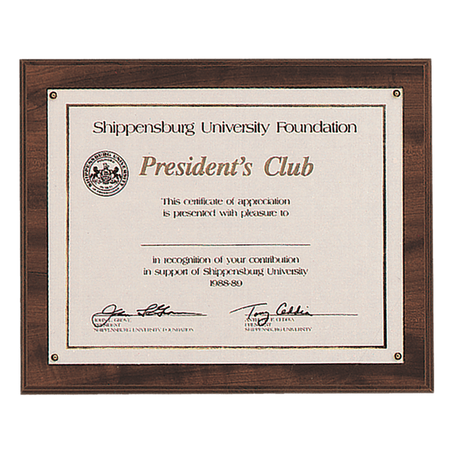 10 1/2" x 13"  Holds 8 1/2" x 11" American Walnut Finish Photo/Certificate Holder