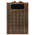 20" x 30" American Walnut Roster Plaque w/96 Plates
