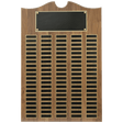 20" x 30" American Walnut Roster Plaque w/ 100 Plates