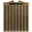 28" x 35" American Walnut Roster Plaque w/ 240 Plates