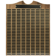 28" x 35" American Walnut Roster Plaque w/ 270 Plates