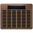 22" x 30"/Plates 7/8" x 2 3/4" American Walnut 72 Plate Perpetual Plaque with Black Brass Plated Steel Plates