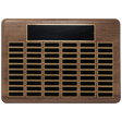 22" x 30"/Plates 7/8" x 2 3/4" American Walnut 96 Plate Perpetual Plaque with Black Brass Plated Steel Plates