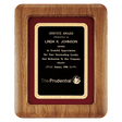 Walnut Airflyte Frame w/Maroon Velour & Black 12" x 15" American Florentine LaserFX Plate