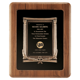 Walnut Frame w/Black Back/Antique Bronze Cast Frame/Black Brass 14" x 17" American Plate