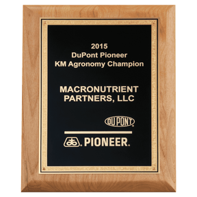 7" x 9" Natural Alder Wood Plaque with Black Textured Gold Florentine Bordered LaserFX Plate